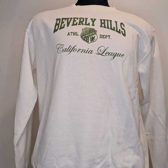 NWT Oversized Cream "Beverly Hills" Sweatshirt - Picture 1 of 7